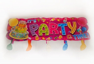 Баннер-декор "Party Time"