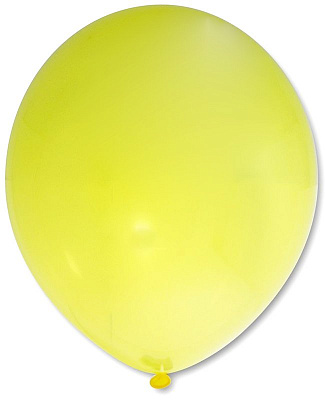 Воздушный шар кристалл желтый 30см