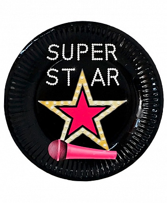 Тарілки святкові Супер зірка 8 од