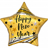 Куля фольгована 18" Зірка Новорічна HNY