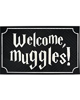Коврик придверный Welcome muggles 75х45