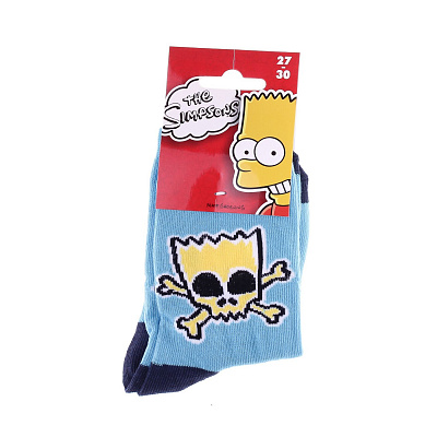 Носки дет Симпсоны Барт голубые (27-30)