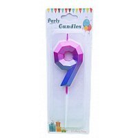 Свеча цифра грани на пике 9 (градиент) Свеча цифра грани на пике 9 (градиент)