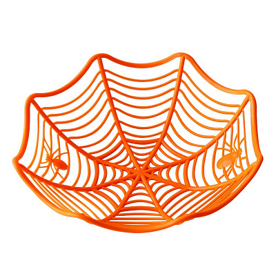 Тарілка для цукерок Павутина (помаранчева)