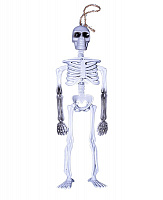 Свята |Декорации на Хэллоуин|Скелети|Скелет підвісний пластик 30 см