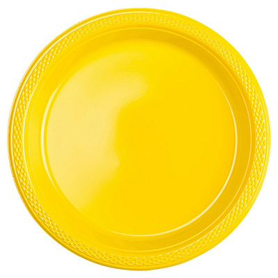 Тарелки желтые 23см