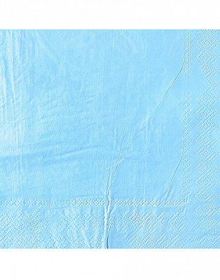 Салфетки пастель (голубые) 12шт