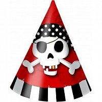 Набір ковпаків Череп пірата 6 од
