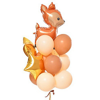 Воздушные шарики|Композиции и букеты из шаров|Букет шаров Бемби 12 шт. ГЕЛИЙ