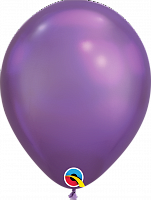 Воздушные шарики|Шары латексные|Металлик (блеск)|Воздушный шар хром фиолетовый 12"