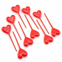 Праздники|Все на День Святого Валентина (14 февраля)|Сервировка стола|Пика для канапе Сердце